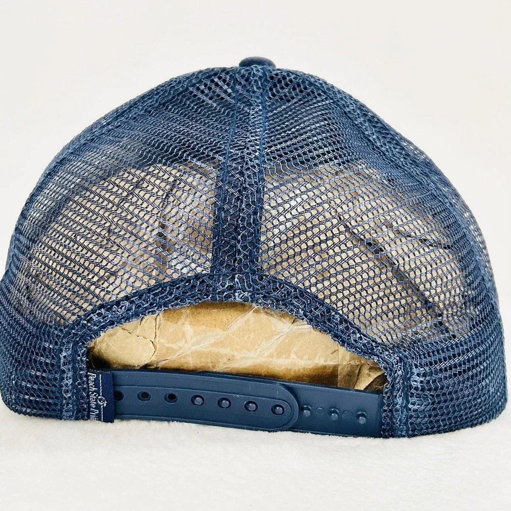The State Company South Georgia Square Patch‎ Trucker Hat Cap Adjustable Blue